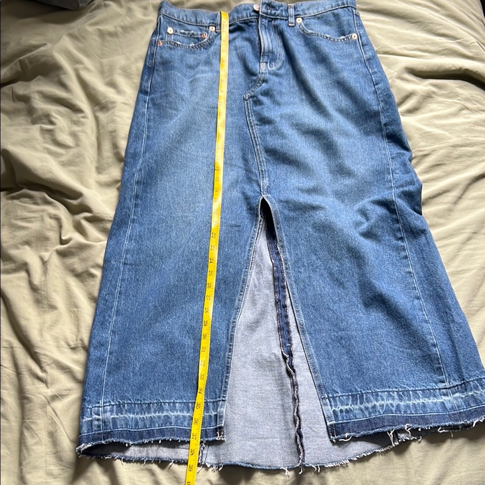 Gap Denim Maxi Skirt with Front Slit. Size 10/30 Like new .